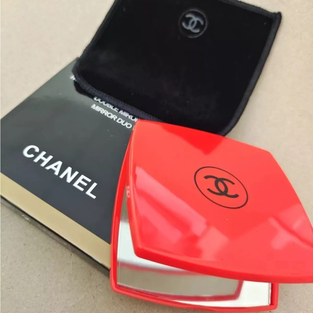 Chanel Compact Mirror-NWB and duatbag